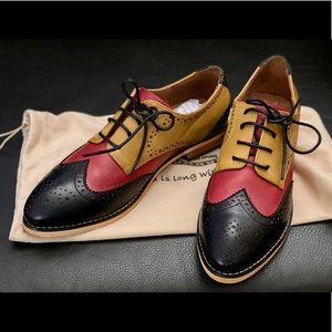 Mona Flying Leather Lace-up Oxfords